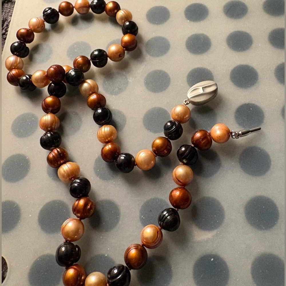 Honora Chocolate Pearl Necklace - Picture 4 of 8